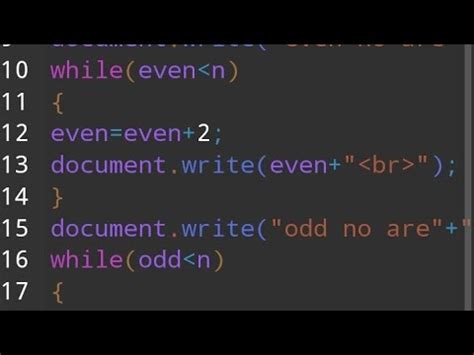 odd or even html program.